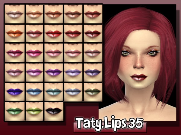  The Sims Resource: Lips 35 by Taty