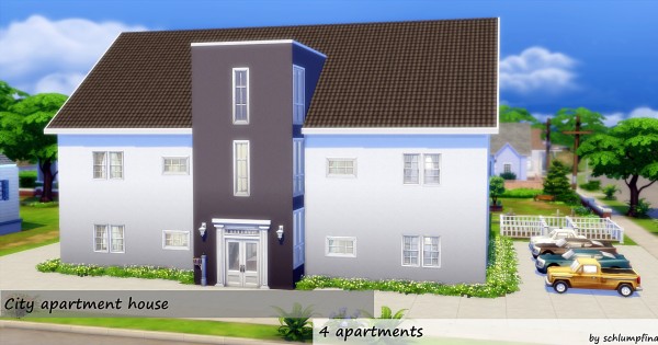  My Fabulous Sims: City Apartment House by schlumpfina