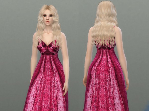  The Sims Resource: Evening Gown by Tatyaana Name