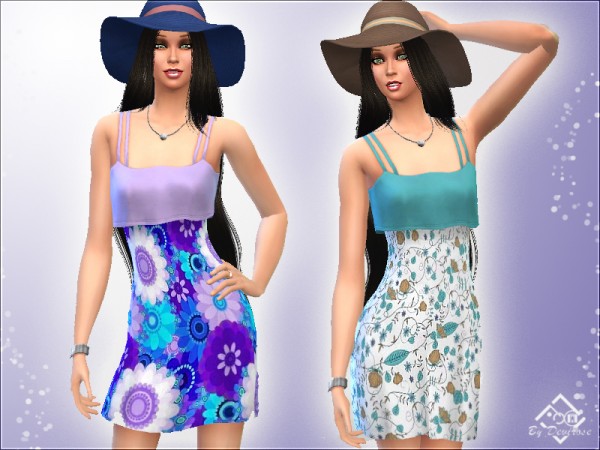  The Sims Resource: Spring Time Dress by Devirose