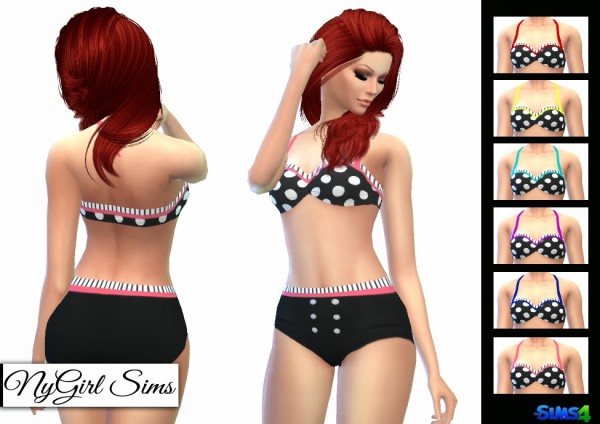  NY Girl Sims: Vintage Polka Dot Bikini