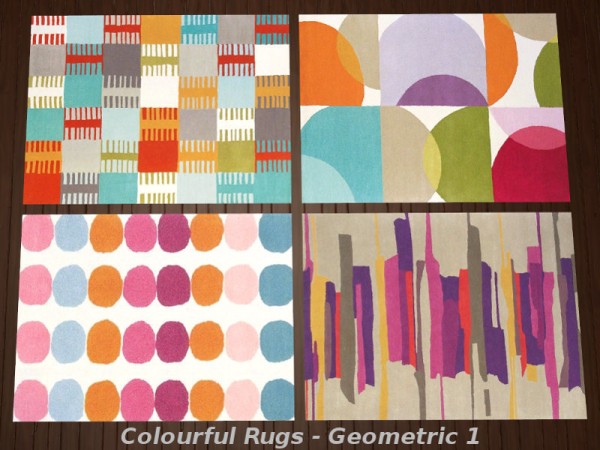  The Sims Resource: Colourful Rugs by Leander Belgraves