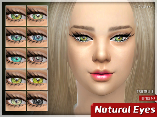 The Sims Resource: Natural Eyes by Tsminh 3