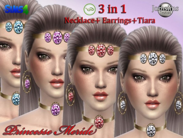  Jom Sims Creations: Necklace, earrings and tiara