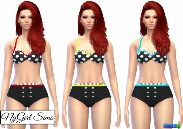  NY Girl Sims: Vintage Polka Dot Bikini