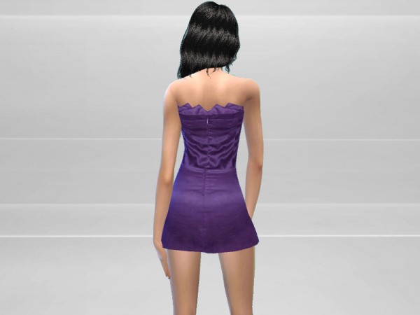 The Sims Resource: Strapless Dress by PureSim