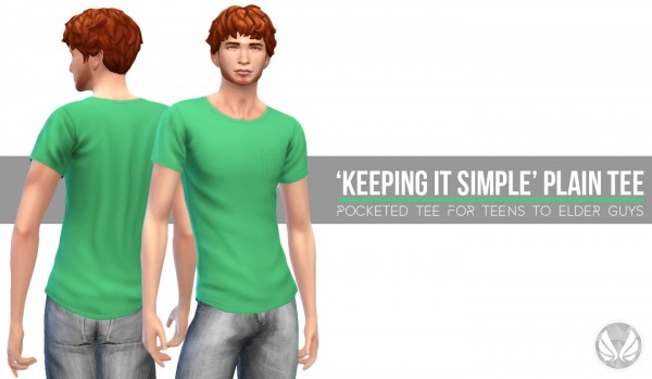 Simsational designs: Keep It Simple Plain Tee