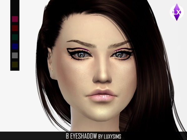  The Sims Resource: Eyeshadow B by LuxySims