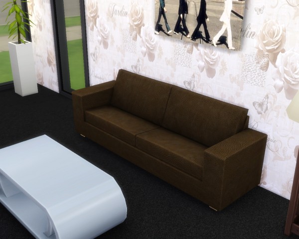  Mod The Sims: Modern leather Sofa by mojo007