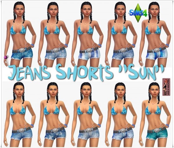  Annett`s Sims 4 Welt: Jeans short sun