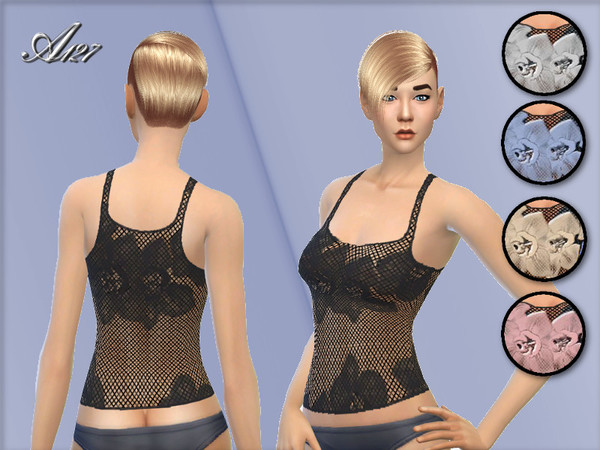 The Sims Resource: Rose top by Altea127