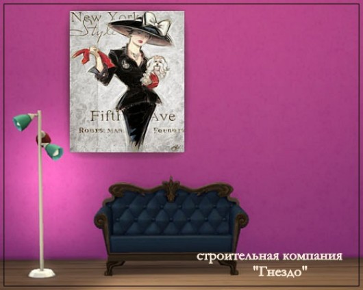  Sims 3 by Mulena: Painting decoupage FASHION ASSORTED
