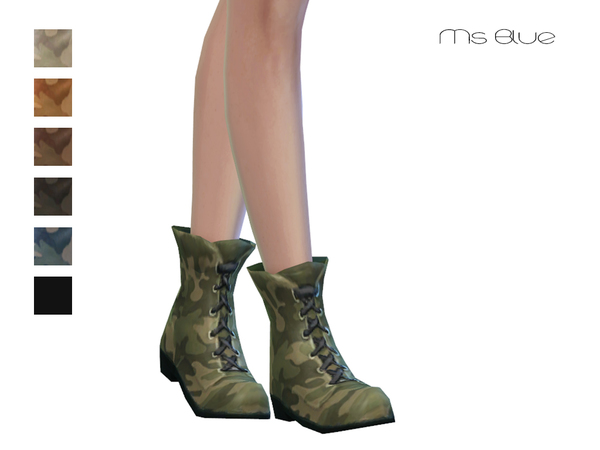  The Sims Resource: Military Boots by Ms Blue