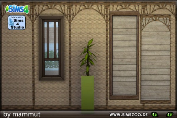  Blackys Sims 4 Zoo: Wall natur 1 by mammut