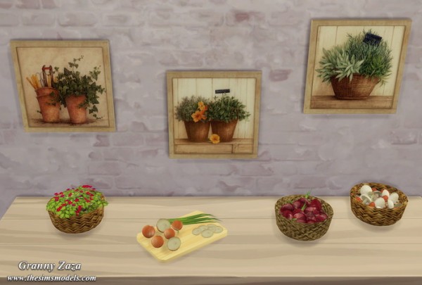  The Sims Models: Paintings by Granny Zaza