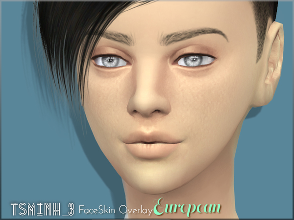  The Sims Resource: FaceSkin Overlay   European by Tsminh 3