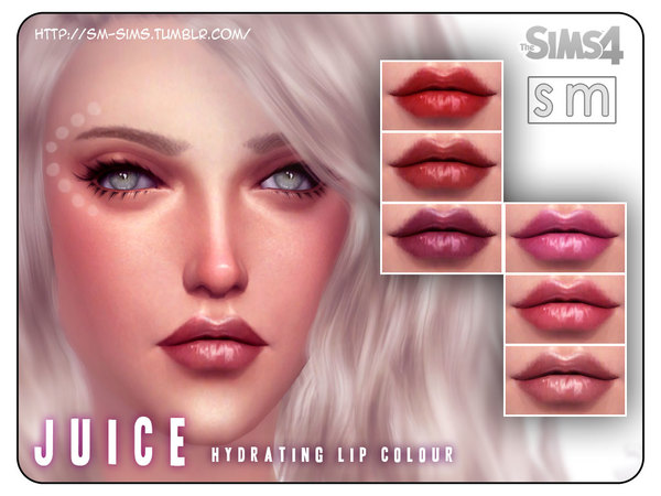  The Sims Resource: Juice   Hydrating Lip Colour by Screaming Mustard