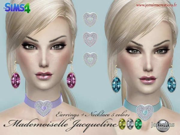  Jom Sims Creations: Mademoiselle Jacqueline earrings and necklace