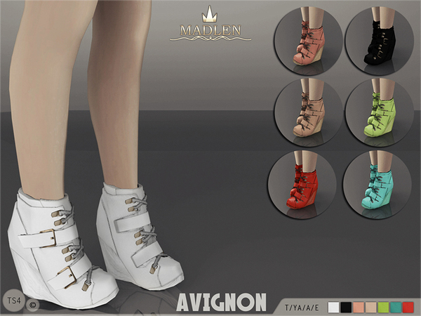  The Sims Resource: Madlen Avignon Boots by MJ95