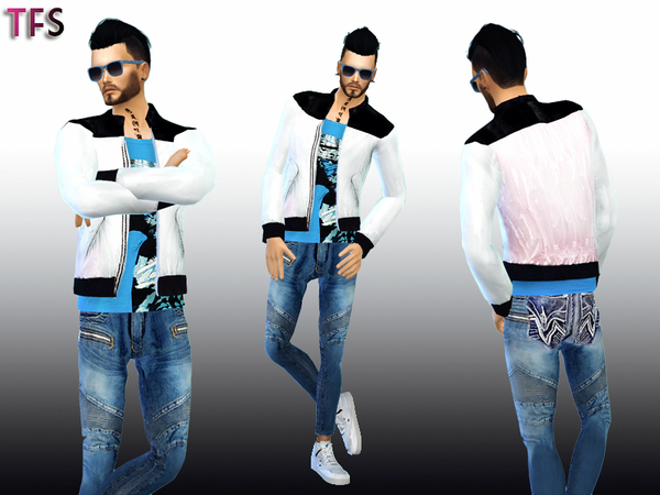  The Sims Resource: Diamond Powder Jacket by Twisted Fate