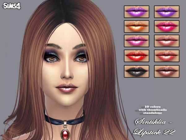  The Sims Resource: Lipstick 22 by Sintiklia