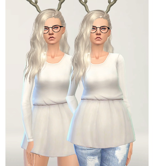  Pure Sims: Long sleeve cotton tunic