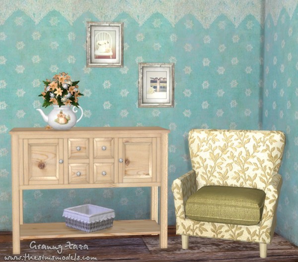  The Sims Models: A set of furniture and decor by Granny Zaza