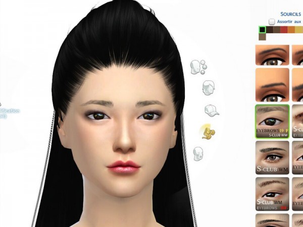  The Sims Resource: Eyebrows19 F by S Club