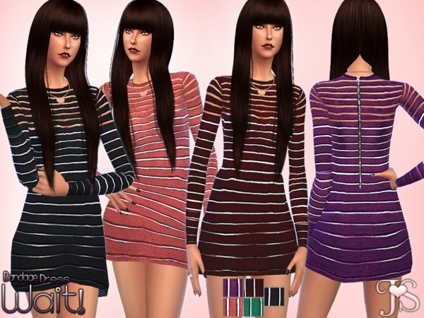  The Sims Resource: Wait! Bandage Dress by Java Sims