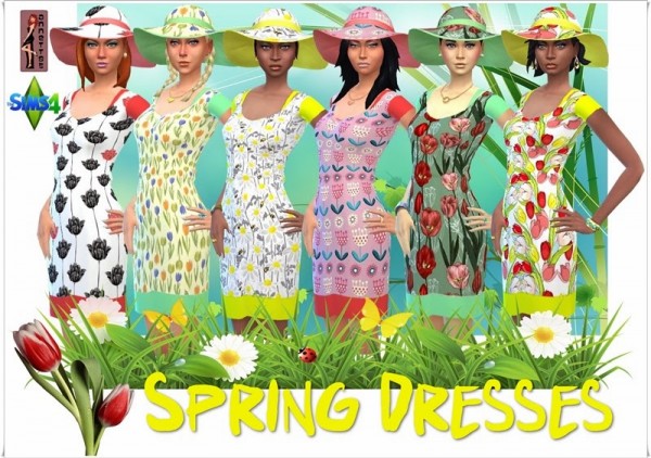  Annett`s Sims 4 Welt: Spring Dresses & Hat