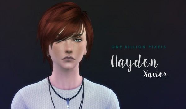  One Billion Pixels: Hayden Xavier TS4 Version Updated with Hair & Recolor