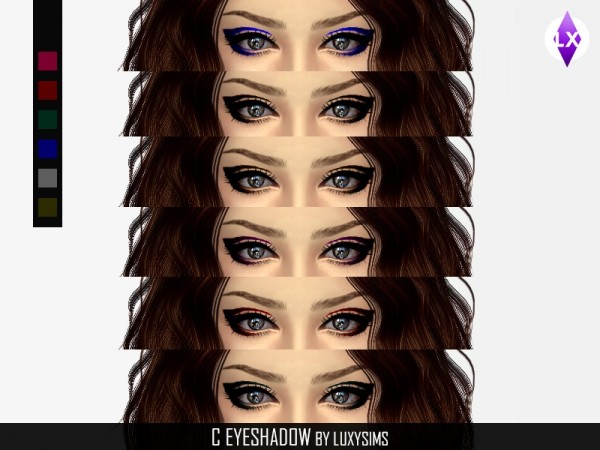  The Sims Resource: Eyeshadow C by LuxySims3