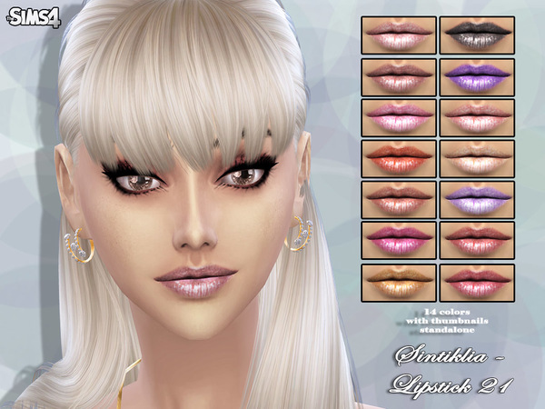  The Sims Resource: Lipstick 21 by Sintiklia