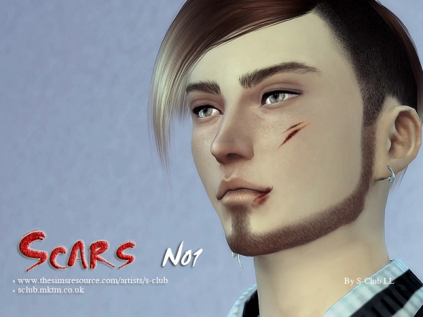  The Sims Resource: Scars 01 by S Club