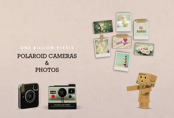 One Billion Pixels: Polaroid Cameras & Photos Wall Decor & Clutter