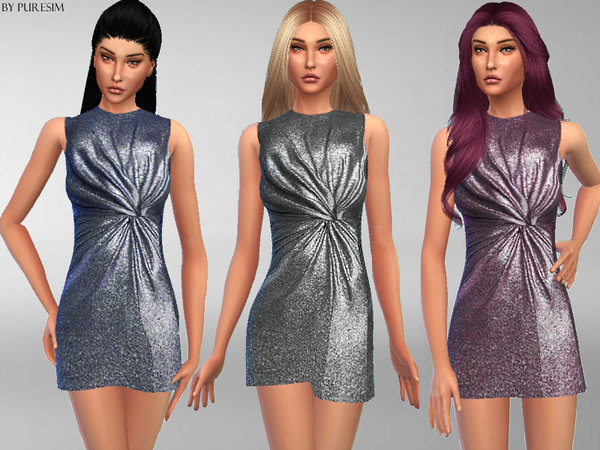  The Sims Resource: Metallic Dressby PureSim