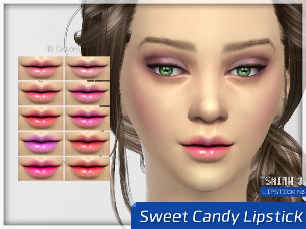  The Sims Resource: Sweet Candy Lipstick by Tsminh 3