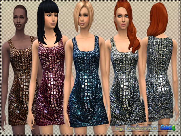  The Sims Resource: Set Dress with Strass by Bukovka