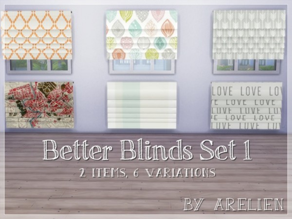 The Sims Resource: Better Blinds Set 1 by Arelien