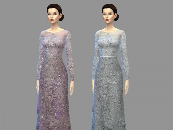  The Sims Resource: Georgine   gown by April