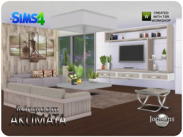  The Sims Resource: Akumata living room by Jomsims