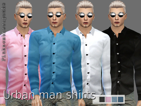  The Sims Resource: Urban man shirts by Pinkzombiecupcakes