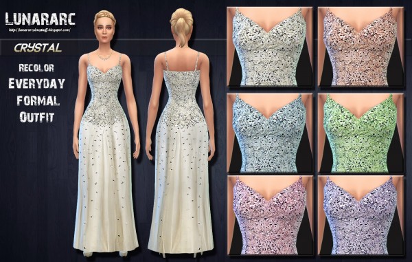  Lunararc Sims: Crystal   Beaded Wedding Dress