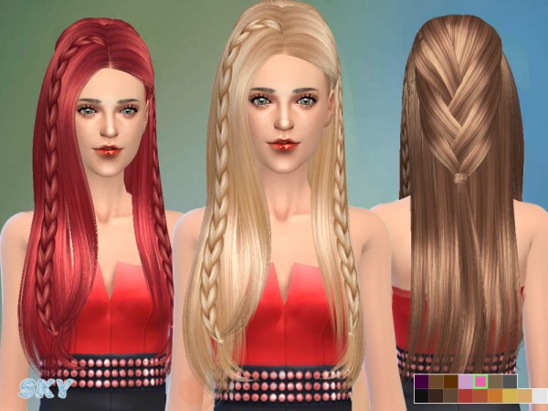  The Sims Resource: Hair 233 by Skysims