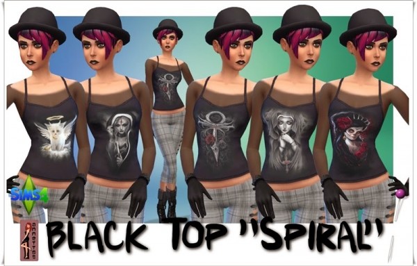  Annett`s Sims 4 Welt: Black Top Spiral