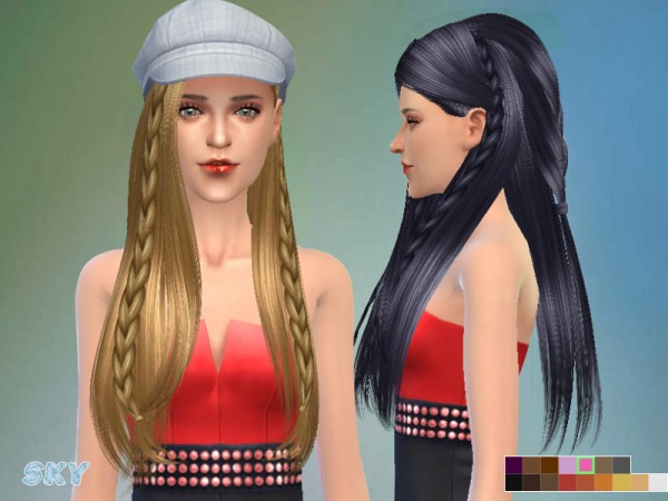  The Sims Resource: Hair 233 by Skysims