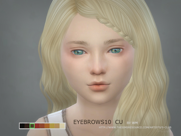  The Sims Resource: Eyebrows 10 by S Club