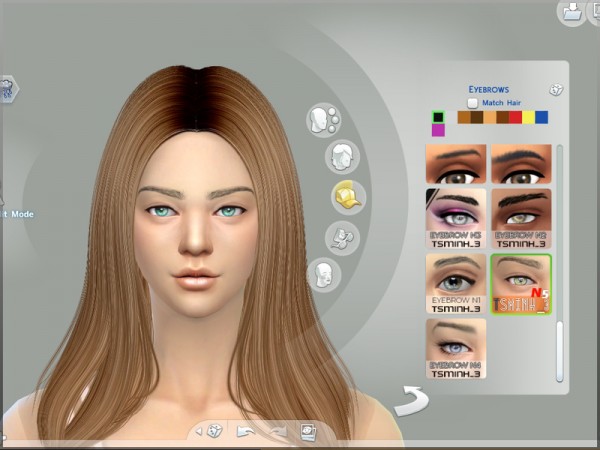  The Sims Resource: Dynamic Eyebrow by tsminh 3