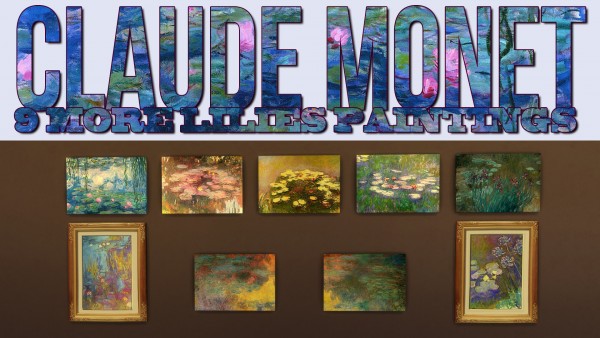  Mod The Sims: Claude Monet 9 More Lilies Paintings by ironleo78