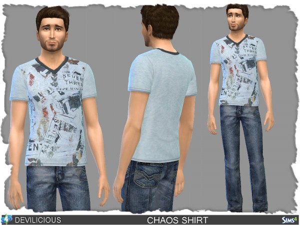  The Sims Resource: Printed Shirts Pack by Devilicious